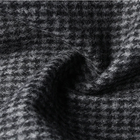 Saia de Lã Vintage Cintura Alta Coreano